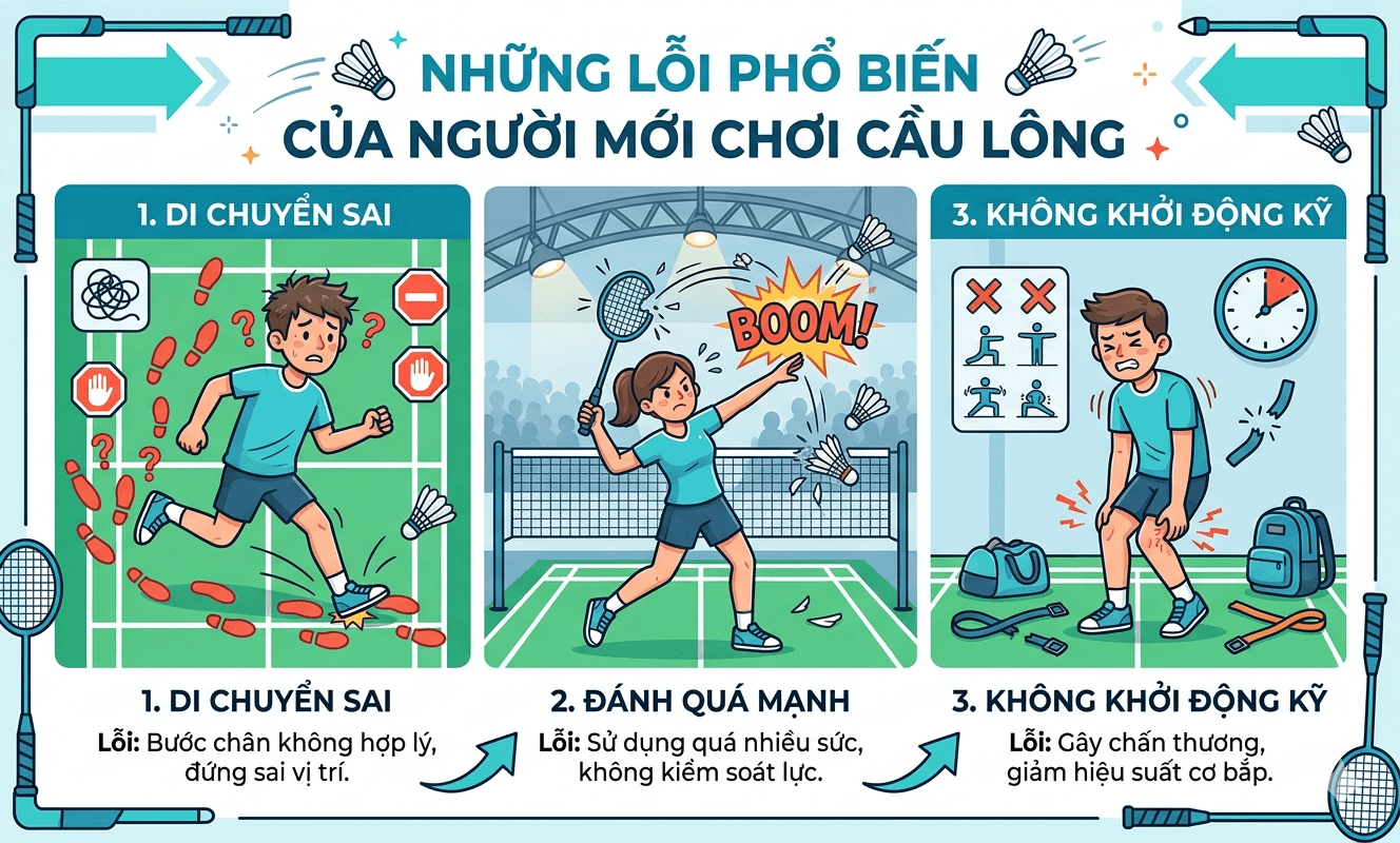 Những lỗi phổ biến của người mới chơi